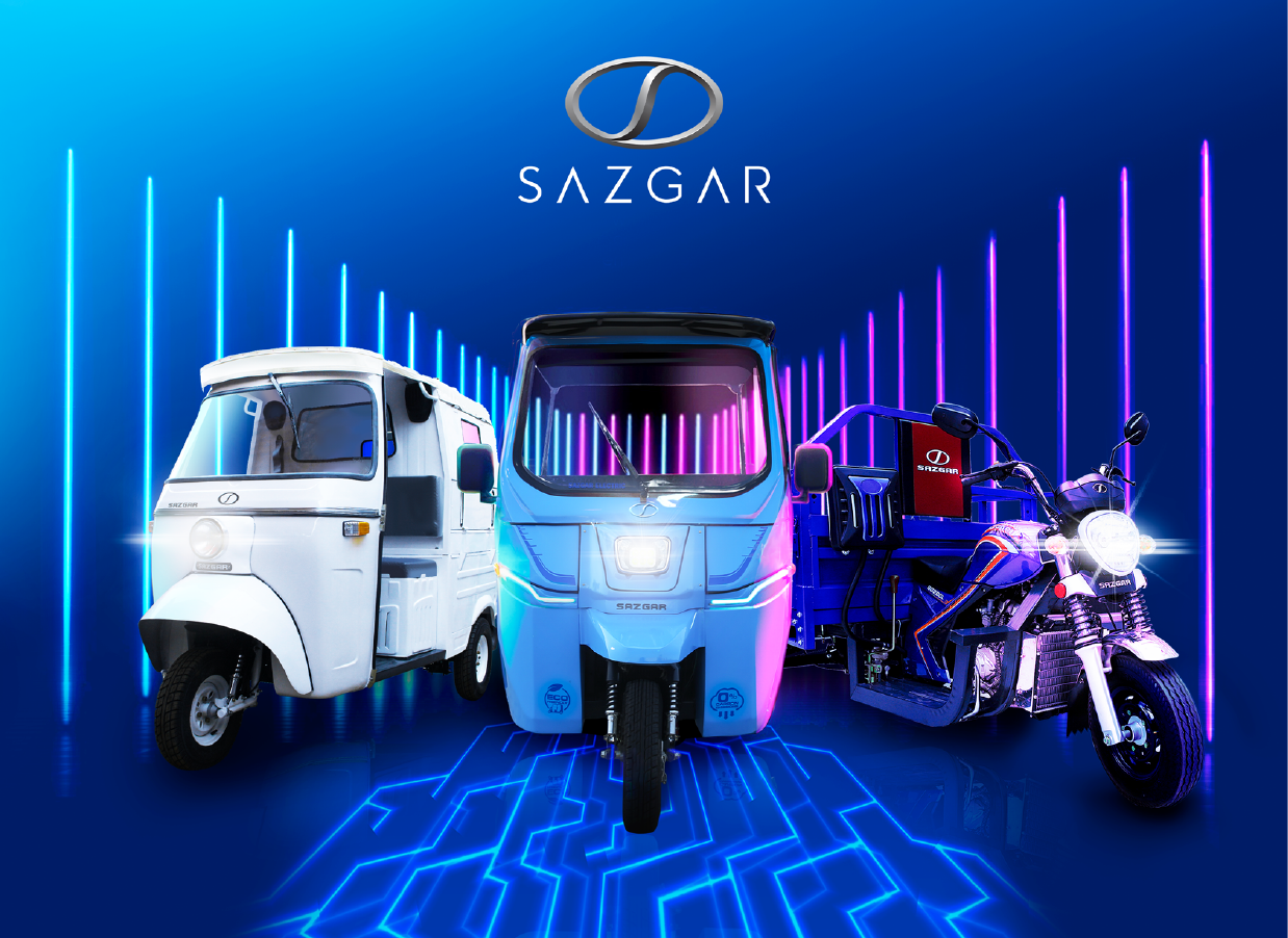 SAZGAR three-wheeler product range